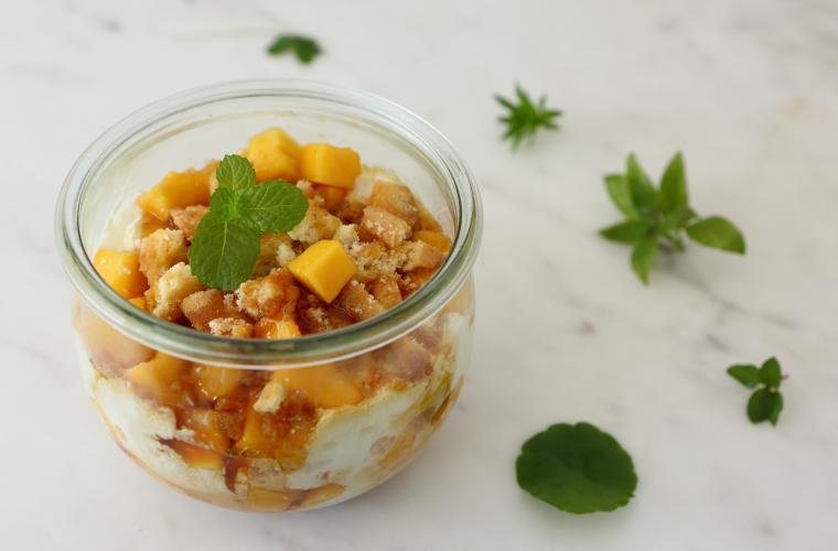 Mango Caramel Trifles 